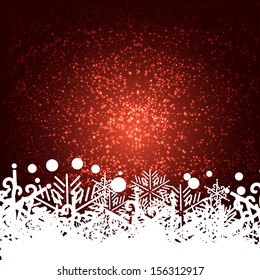 abstract background or frame  with snowflakes. Winter vector eps 10