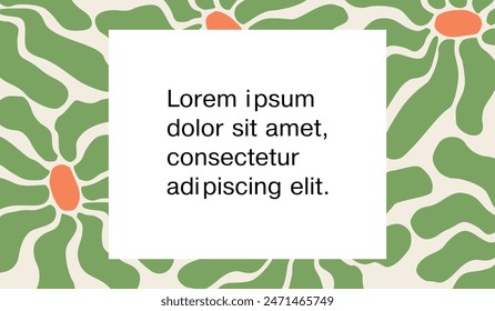 Abstract background with frame template