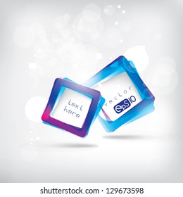 Abstract background with frame for text