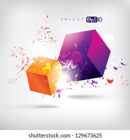 Abstract background with frame for text