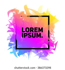 Abstract background with frame for text.