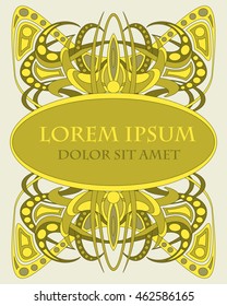 Abstract background, frame for text or picture. Vector pattern.