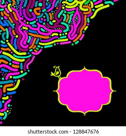 Abstract  background with frame for your text. Vector background