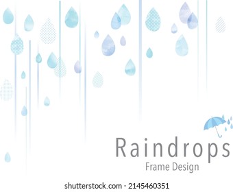 Abstract background frames during rainy season