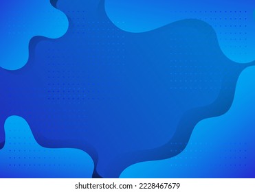 Abstract background, free-form shapes, predominantly shades of blue. There are dotted elements arranged in a pattern. and free form can be used in a variety of ways