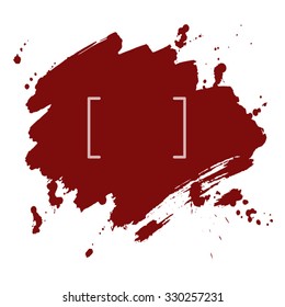 Abstract background. Freehand drawn ink brush strokes with blots. Dry brush illustration.