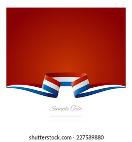 Abstract Background French Flag Ribbon