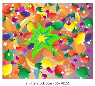  abstract background with fruits
