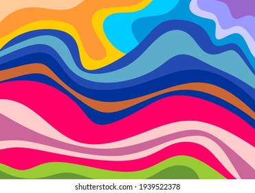 abstract background, full spontaneity bright colors