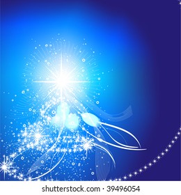 Abstract background with fur-tree