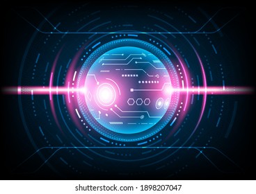 abstract background, future technology Hi-tech communication concept innovation vision design innovation concept, vector digital