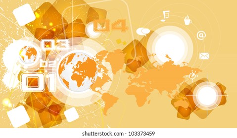 Abstract background with futuristic design