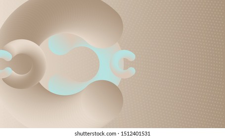 Abstract background futuristic elements on brown and blue pastel shades colors