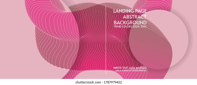 Abstract background futuristic elements on trending colors 2020-2021 banner geometric for stock logo text print print