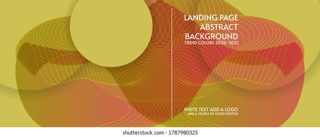 Abstract background futuristic elements on trending colors 2020-2021 banner geometric for stock logo text print print