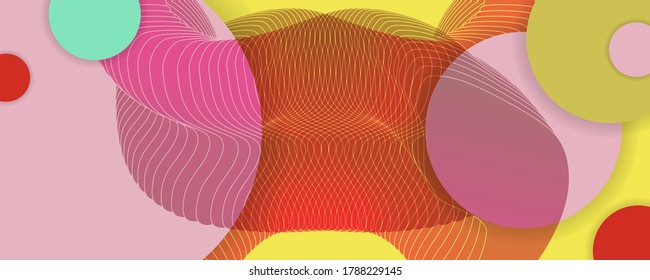 Abstrakte futuristische Hintergrundelemente auf Trends in den Farben 2020-2021, Geometrie für Stock-Logo-Textausdruck