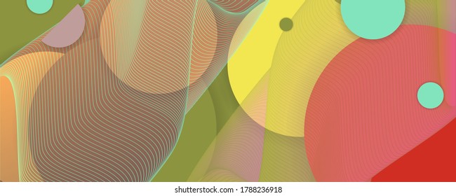 Abstract background futuristic elements on trending colors 2020-2021 banner geometric for stock logo text print print
