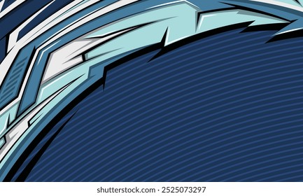 Linhas geométricas futuristas de fundo abstrato corridas para autocolante de envoltório de carro