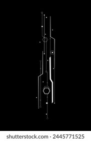Fondo Abstractas con geometría futurista, tecnología de la textura de placa de circuito 