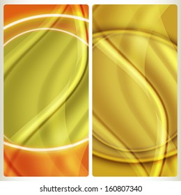 abstract background with futuristic glittering waves