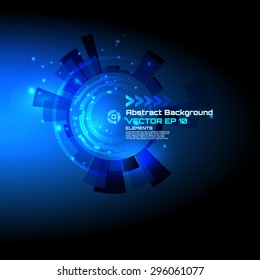 abstract background for futuristic high tech design - vector