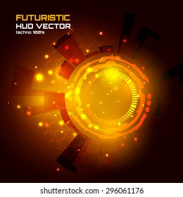 abstract background for futuristic high tech design - vector