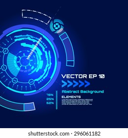 abstract background for futuristic high tech design - vector