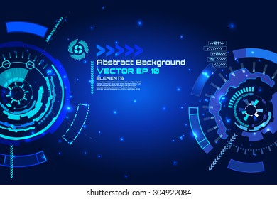 abstract background for futuristic high tech design - vector