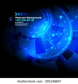 abstract background for futuristic high tech design - vector