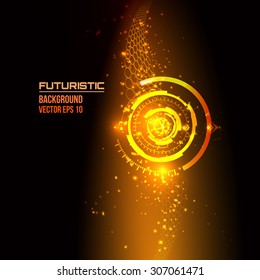 abstract background for futuristic high tech design - vector