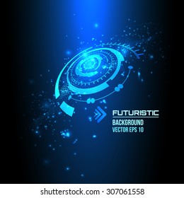 abstract background for futuristic high tech design - vector