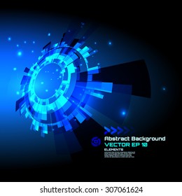 abstract background for futuristic high tech design - vector
