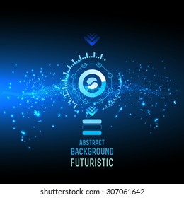 abstract background for futuristic high tech design - vector