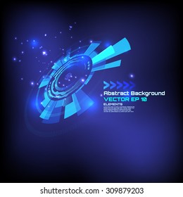 abstract background for futuristic high tech design - vector