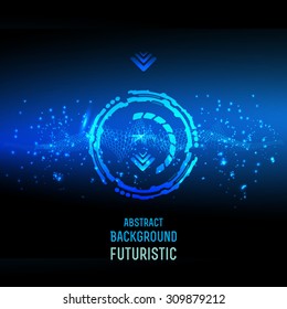 abstract background for futuristic high tech design - vector