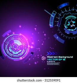 abstract background for futuristic high tech design - vector