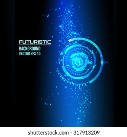 abstract background for futuristic high tech design - vector