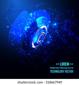 abstract background for futuristic high tech design - vector