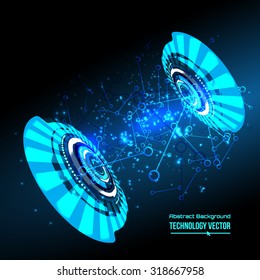 abstract background for futuristic high tech design - vector