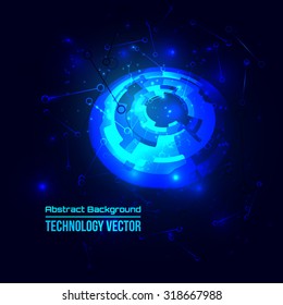 abstract background for futuristic high tech design - vector