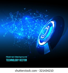 abstract background for futuristic high tech design - vector