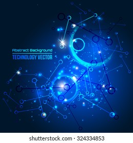 abstract background for futuristic high tech design - vector