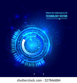 abstract background for futuristic high tech design - vector