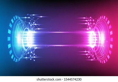 abstract background of futuristic hud gui display panel with light