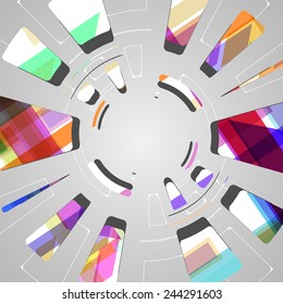 abstract background for futuristic tech design, dynamic illustration.