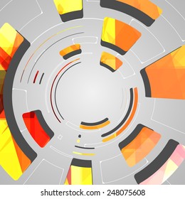 abstract background for futuristic tech design, dynamic illustration.