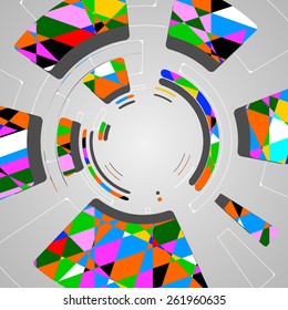 abstract background for futuristic tech design, dynamic illustration.