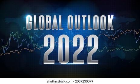 abstract background of futuristic technology Global Outlook 2022