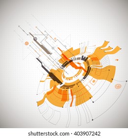 Abstract background. Futuristic technology style. Structure pattern technology backdrop. Vector