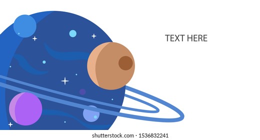 Abstract background galaxy illustration of vector color cover design